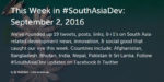 This week in #SouthAsiaDev: September 2, 2016