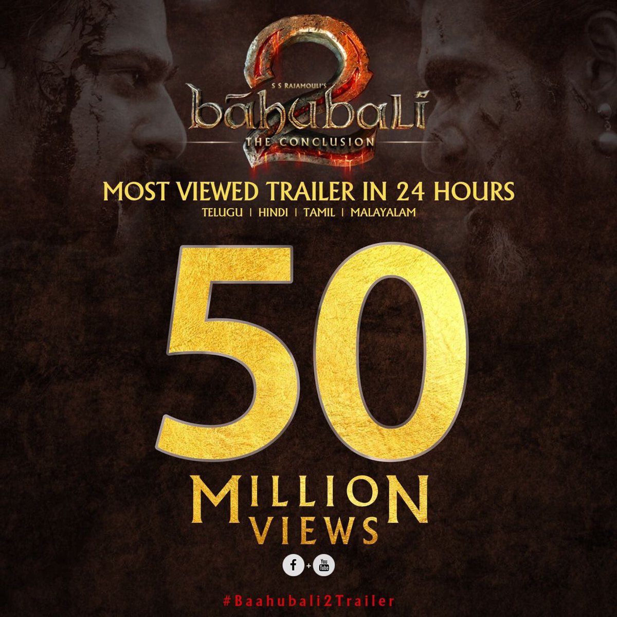 The TOP 5 Most Viewed Trailers In 1st 24 Hrs | Top Five Trailers in Indian Cinema History | Trailer